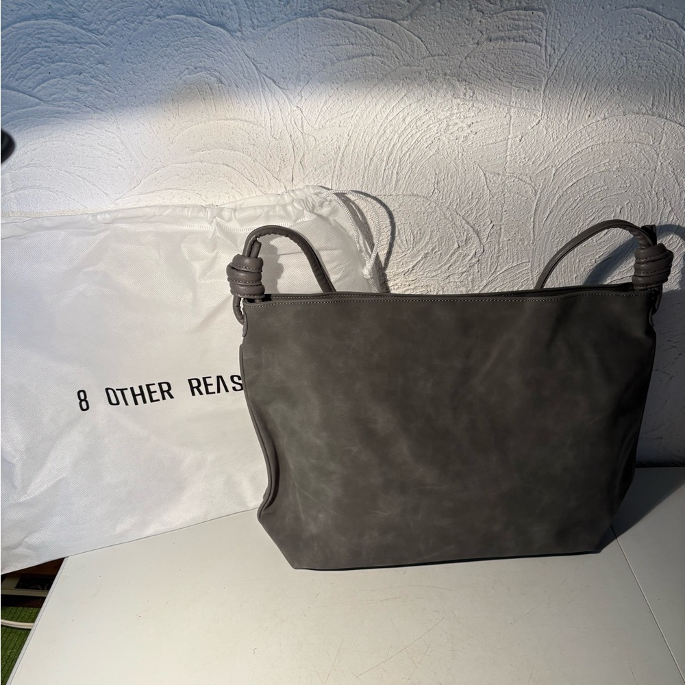 8 Other Reasons Stone Slouch Tote Bag Brand New